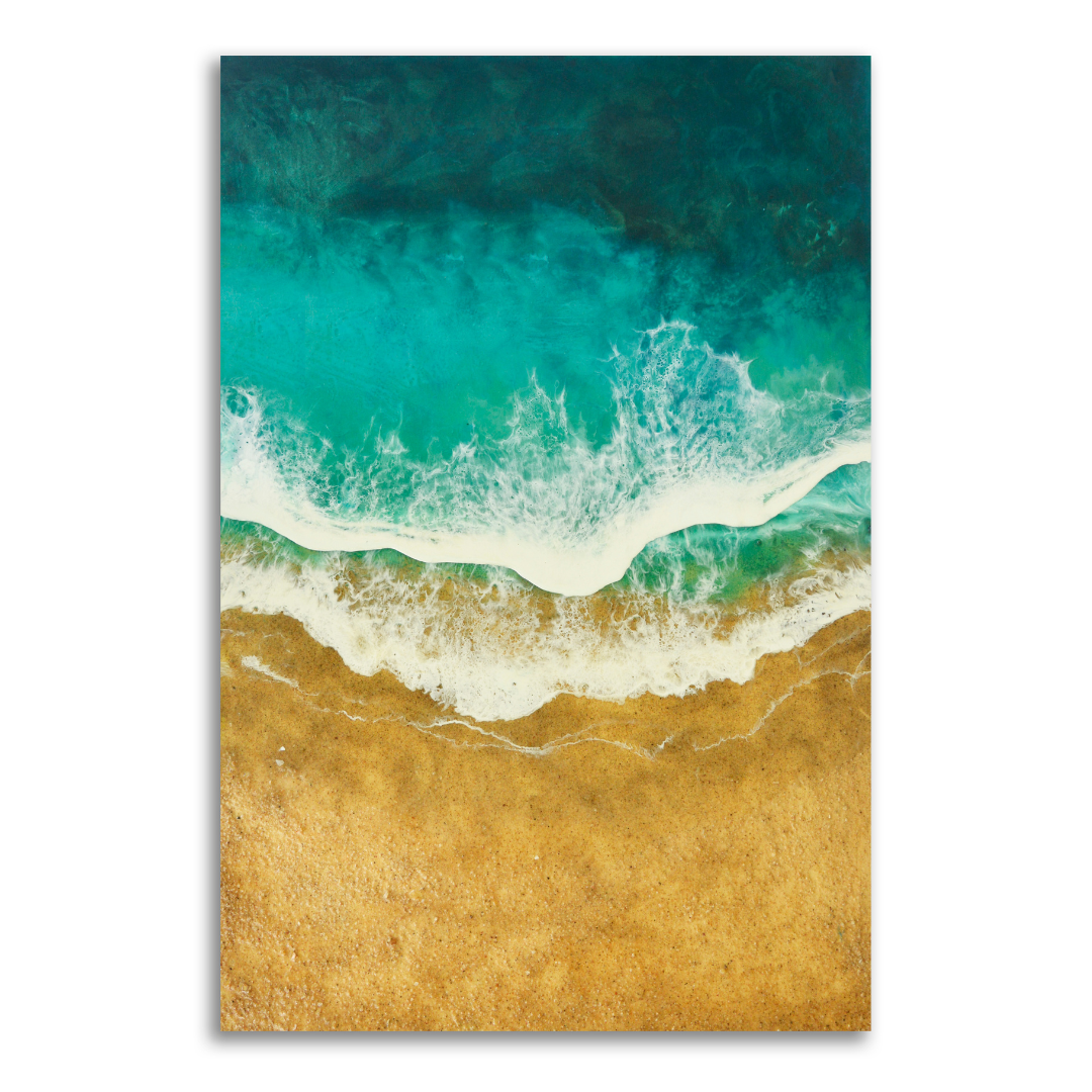 Negombo Beach - Resin Ocean Art Work