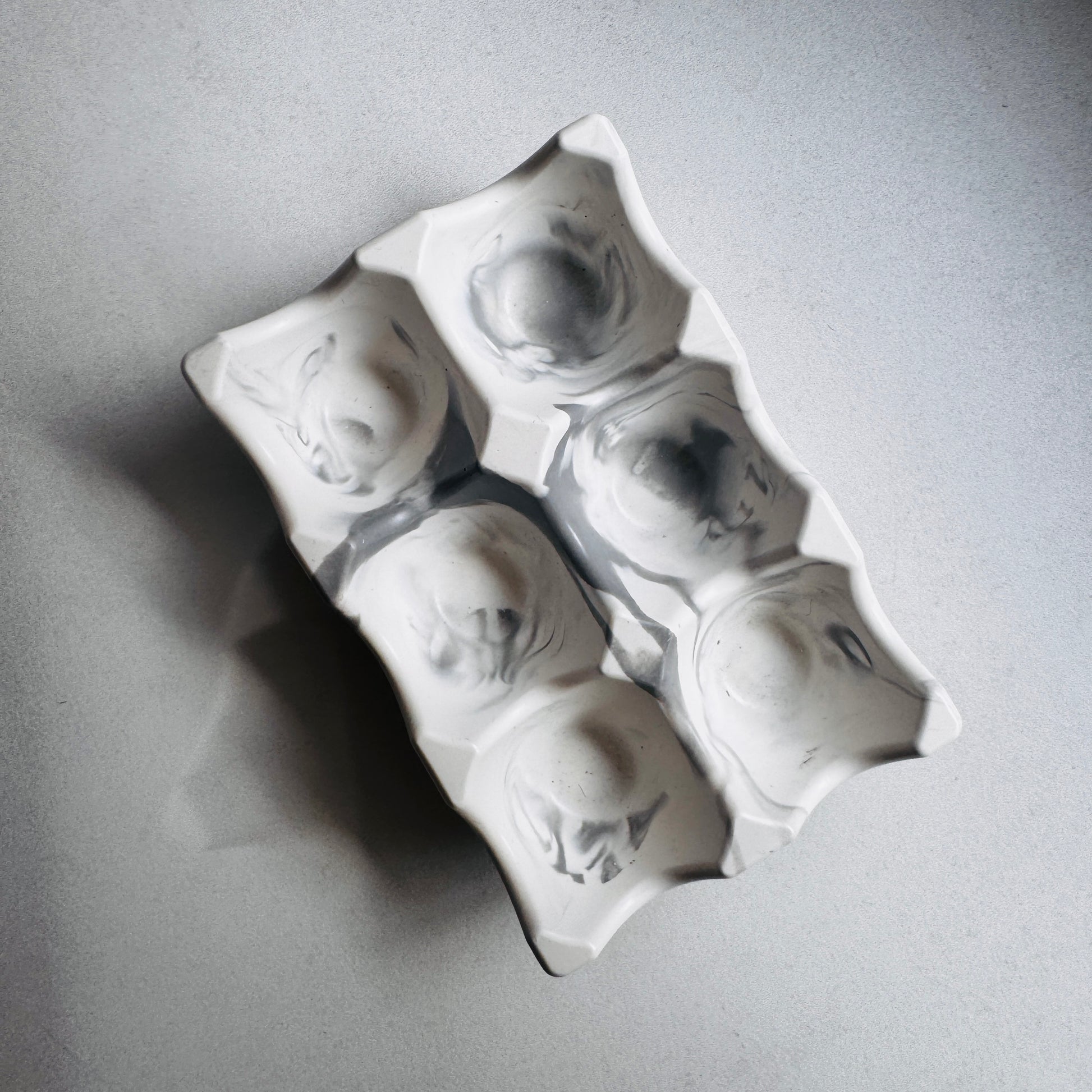 Egg Tray - Grey Marble