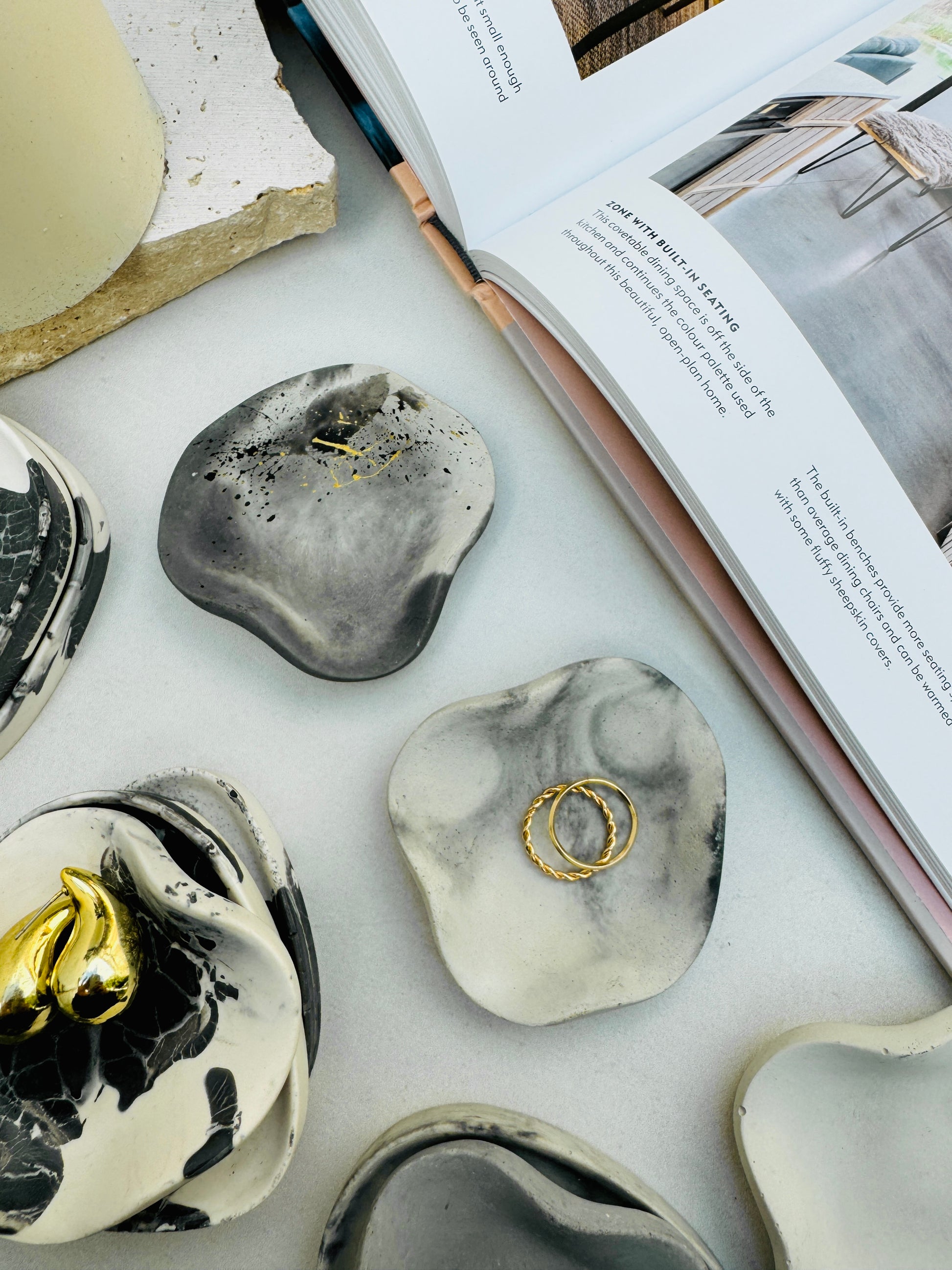 Wabi-Sabi Style Small Cement Trinket