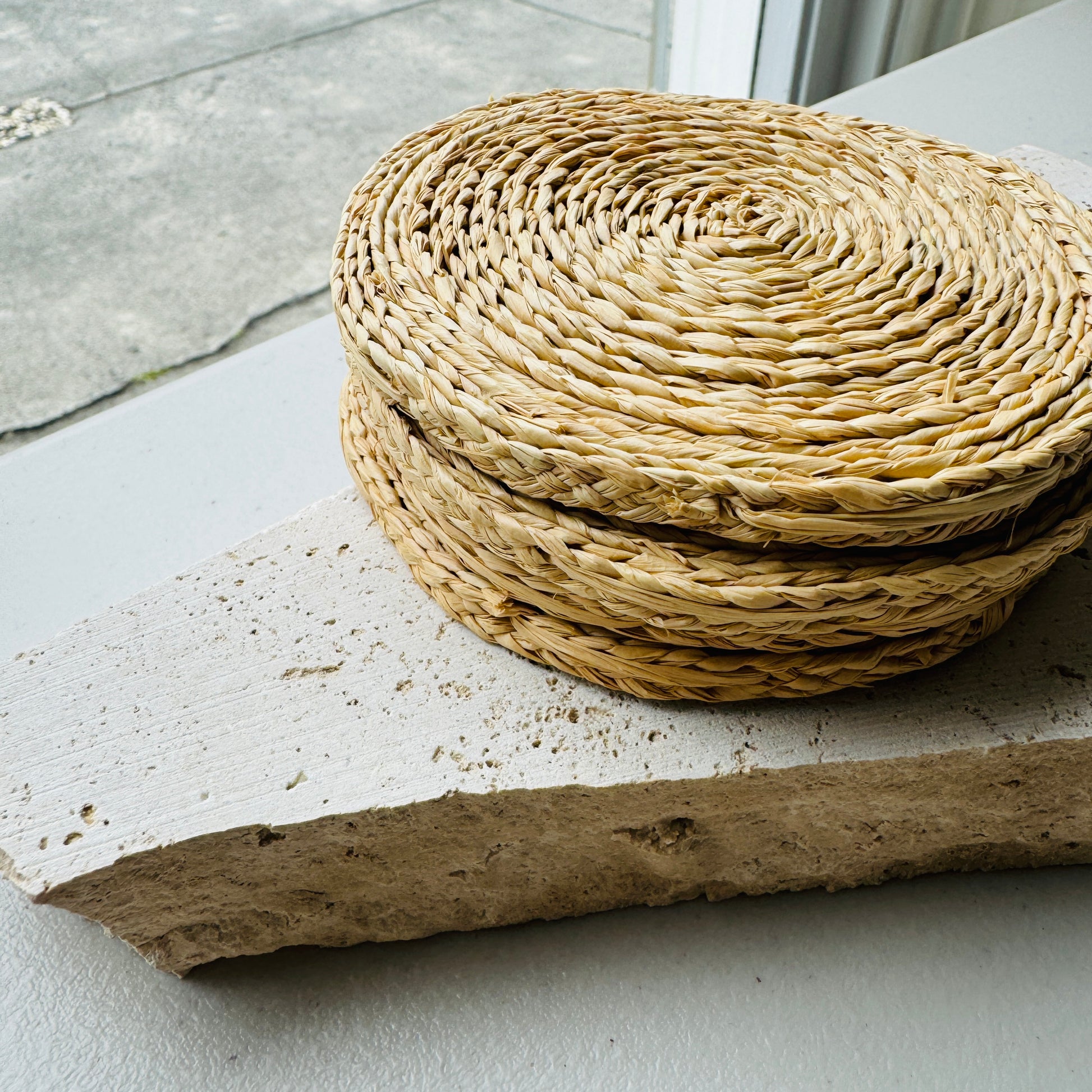 Hand Woven Rattan Coasters