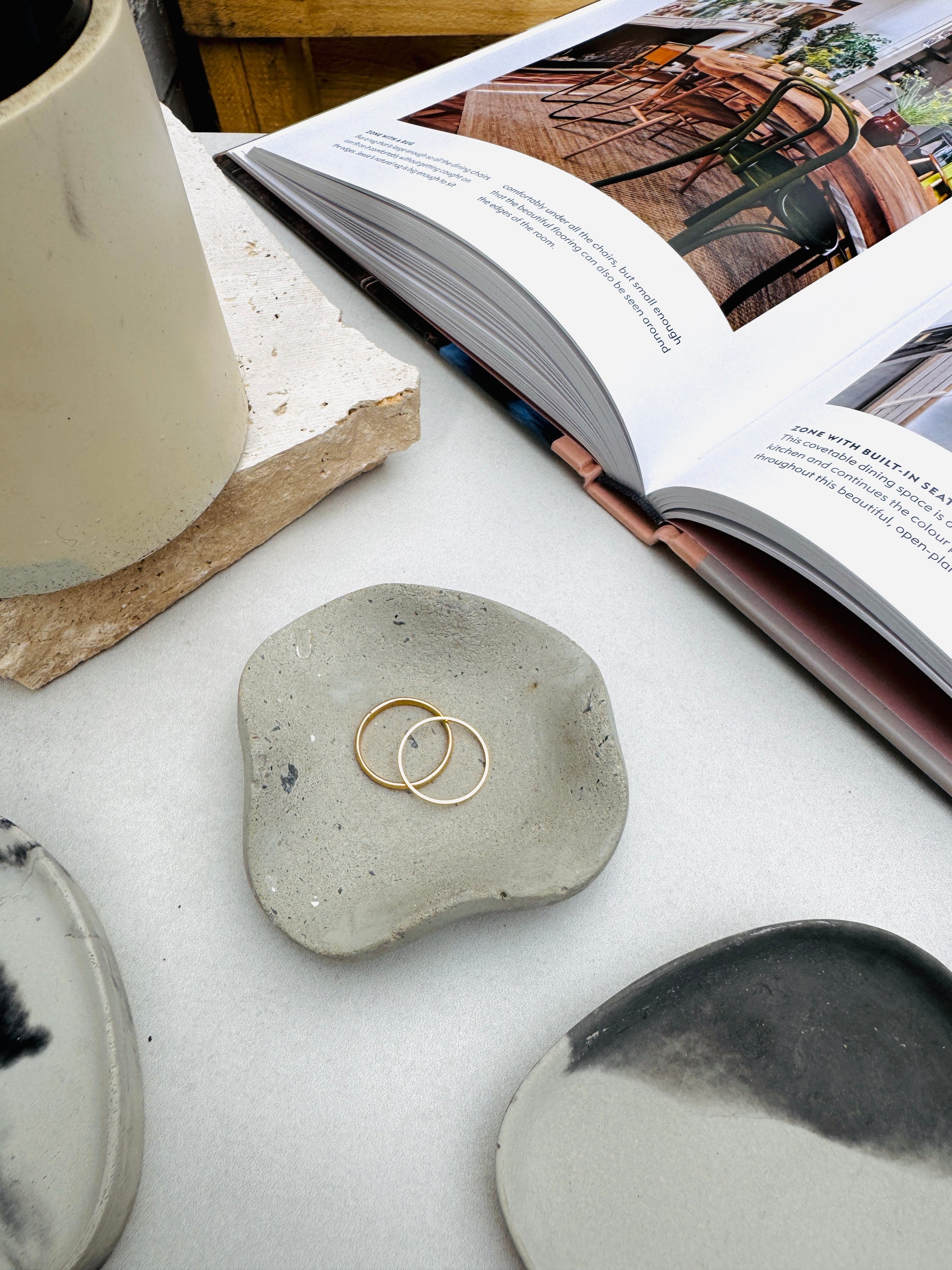 Wabi-Sabi Style Small Cement Trinket