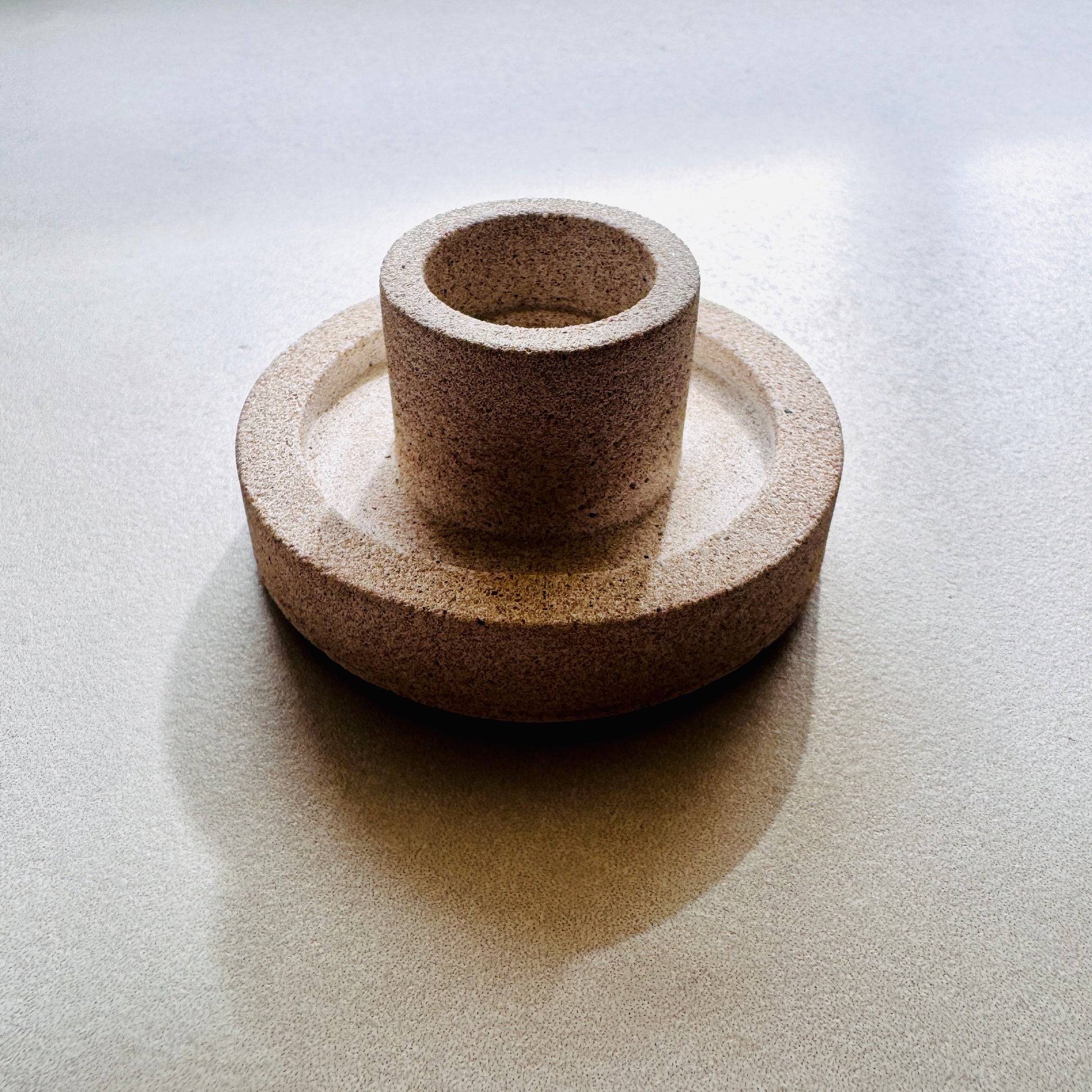 Candle Holder - Natural Stone