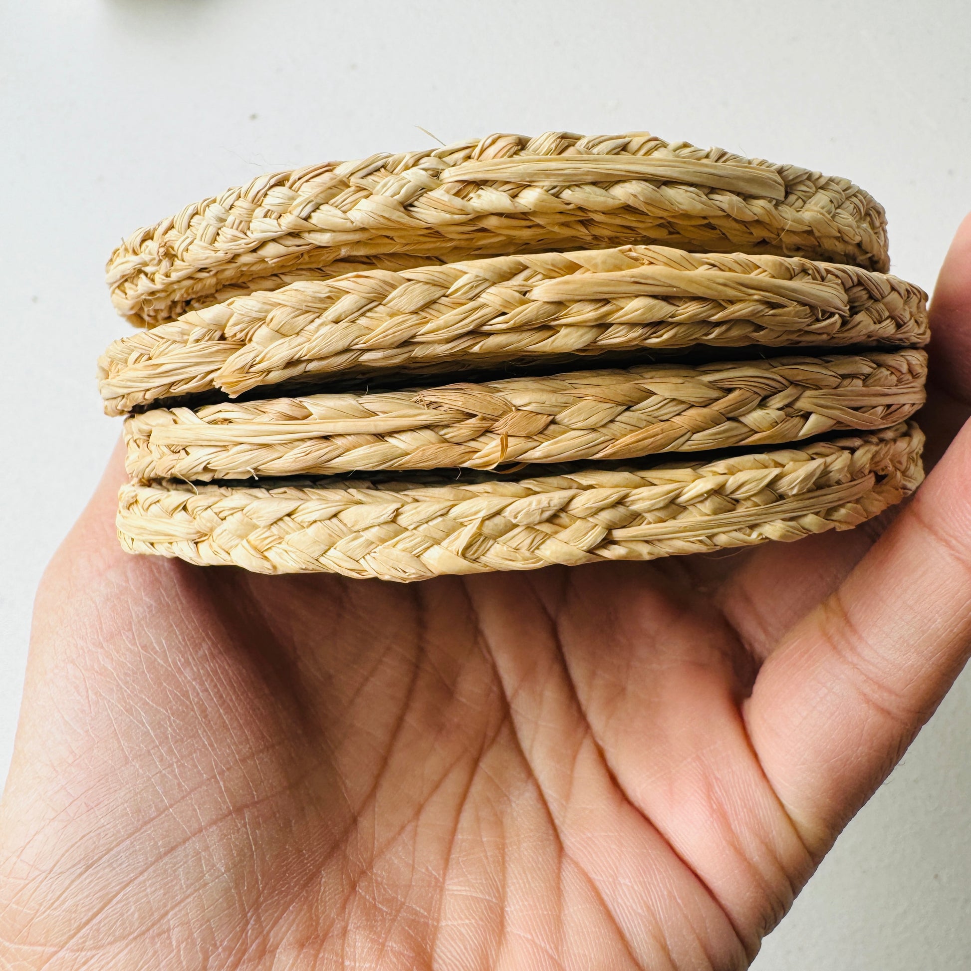 Hand Woven Rattan Coasters
