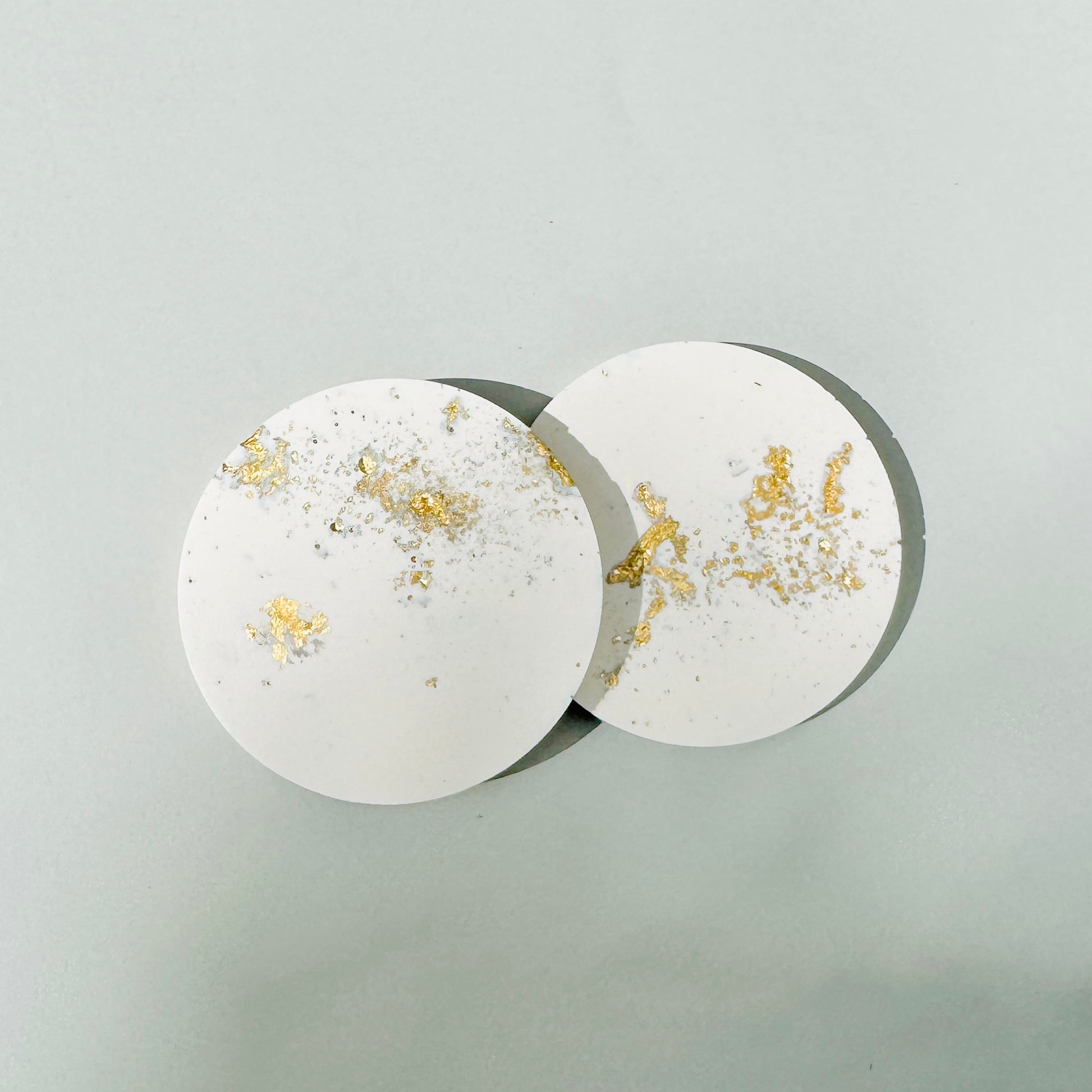 Gold Leaf Added Minimal Coasters