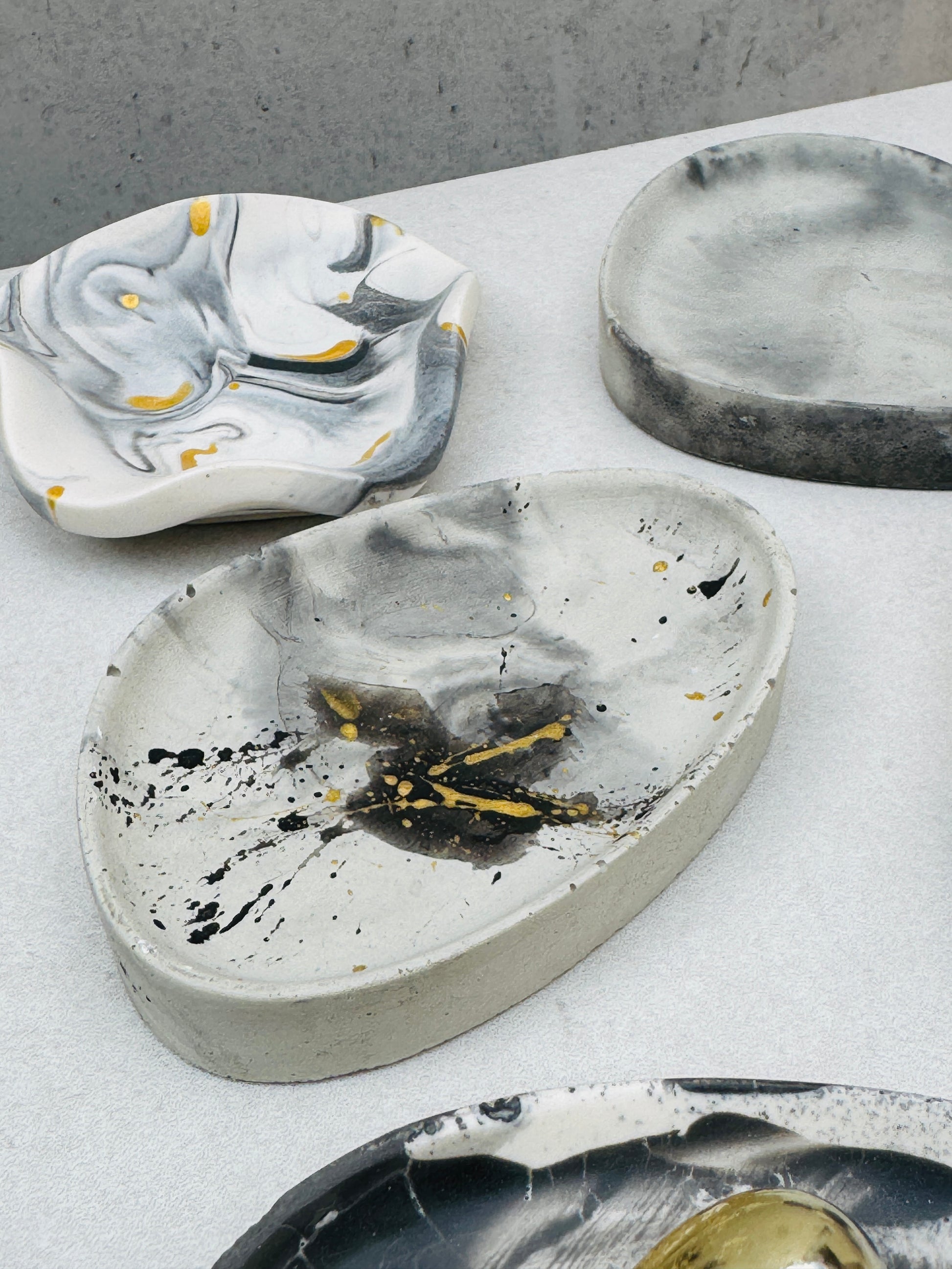 Cement Asymmetric Jewellery Tray