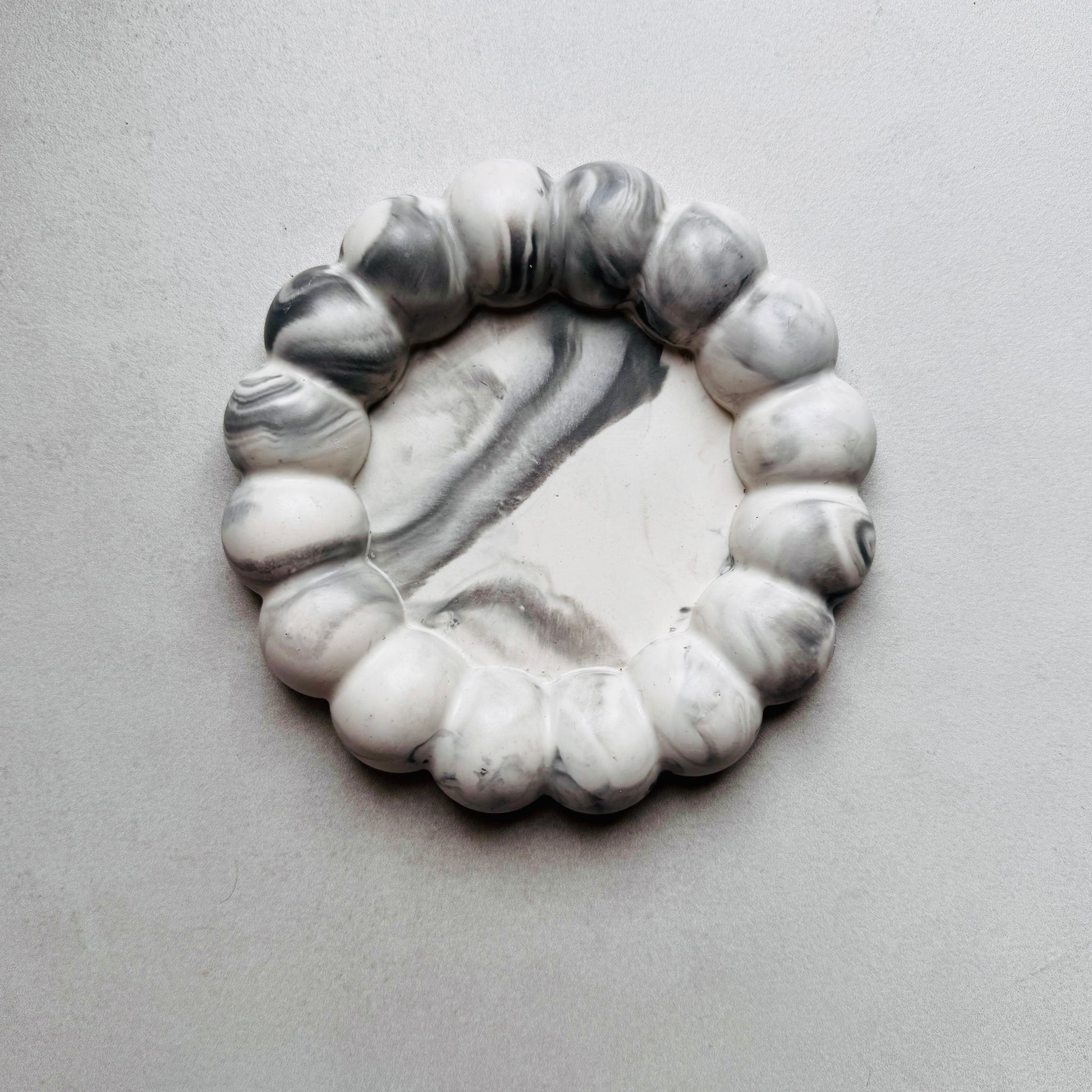 Bubble Jewellery/Vanity Tray - Grey Marble