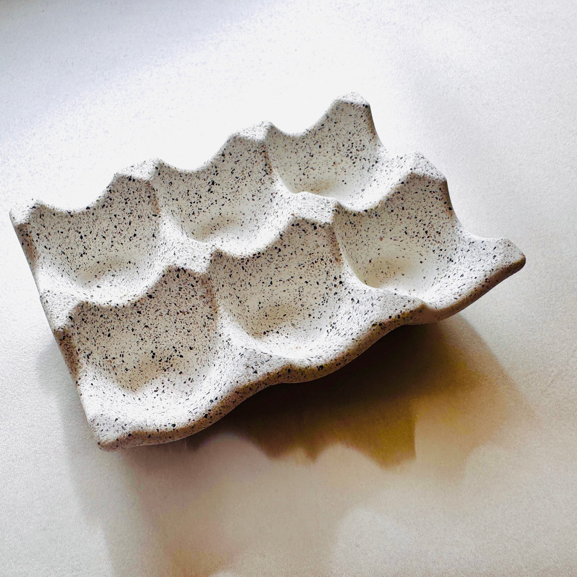 Egg Tray - Silver Grey Granite
