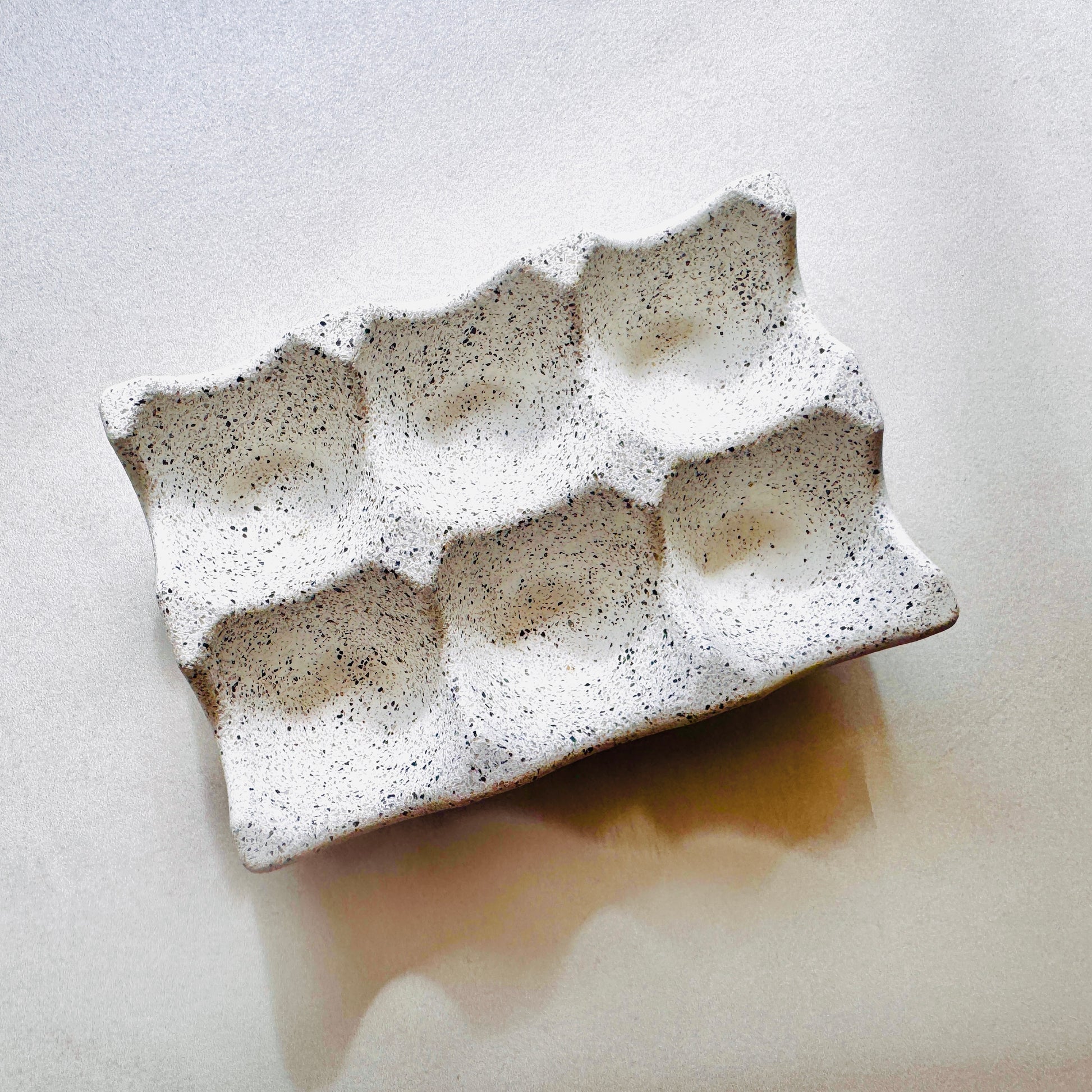 Egg Tray - Silver Grey Granite
