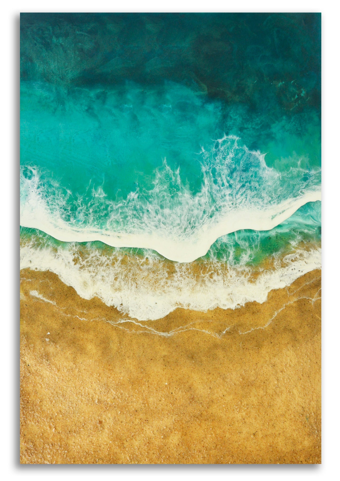 Negombo Beach - Resin Ocean Art Work