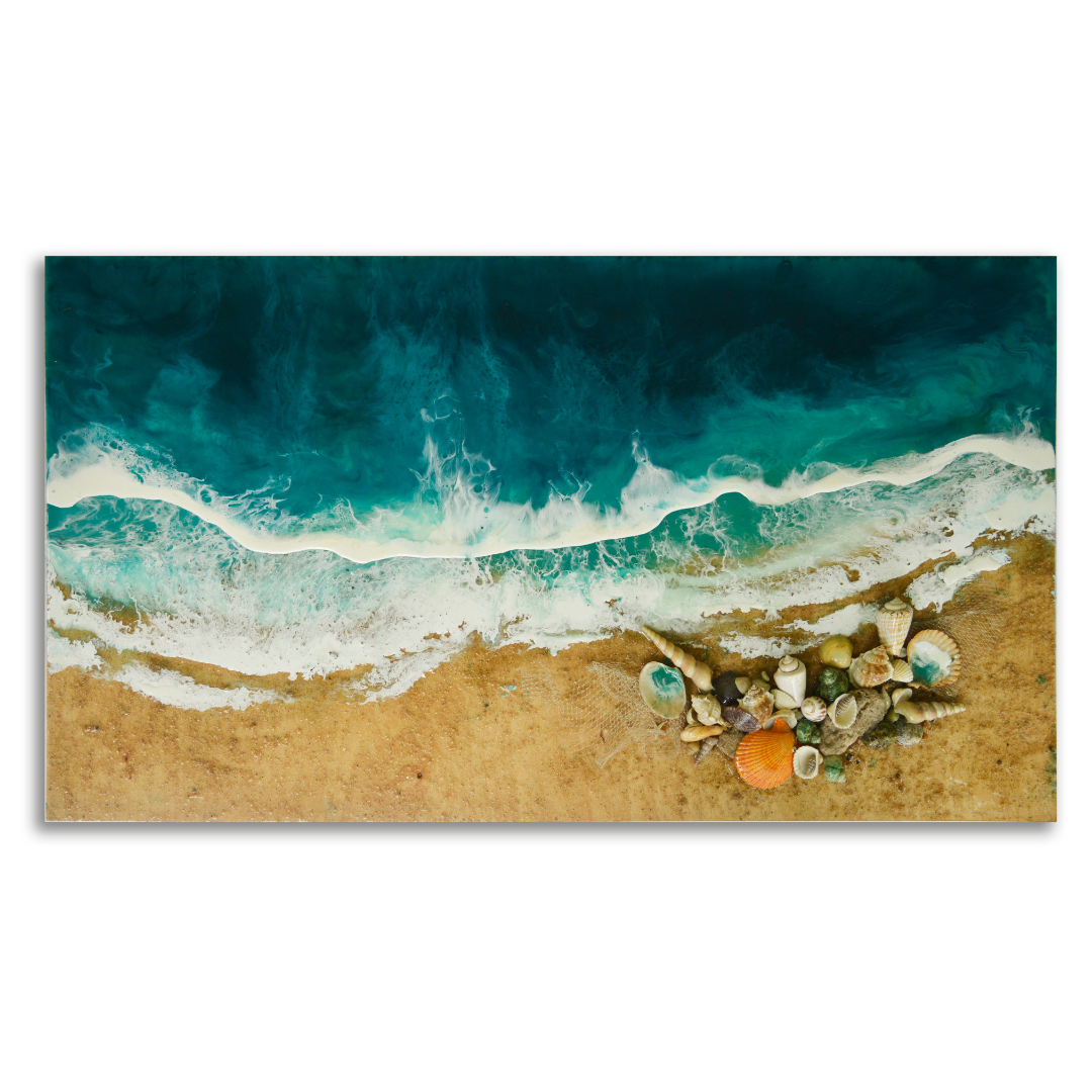 Hikkaduwa Beach - Resin Ocean Art Work #2