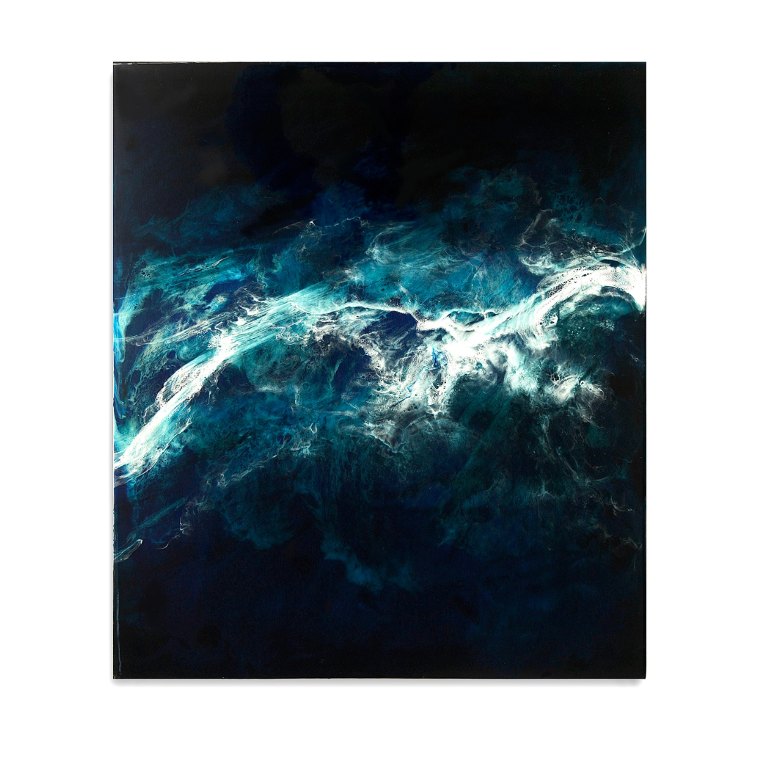 Night Waves in Sri Lanka - Resin Ocean Art Work Set