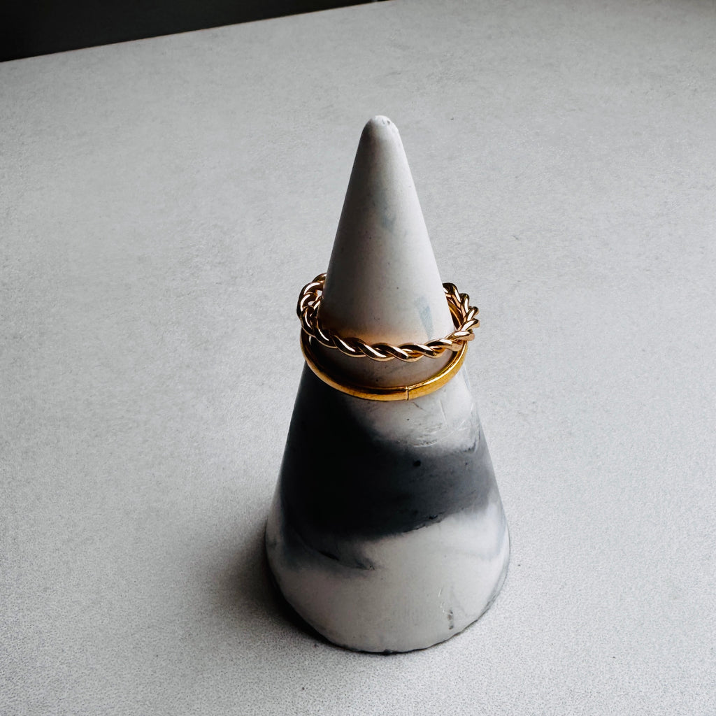 Ring Cone - Grey Marble