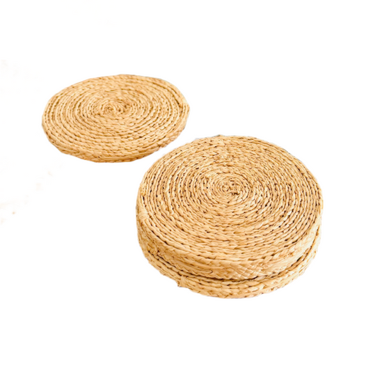 Set of 2 Handmade Rattan Coasters