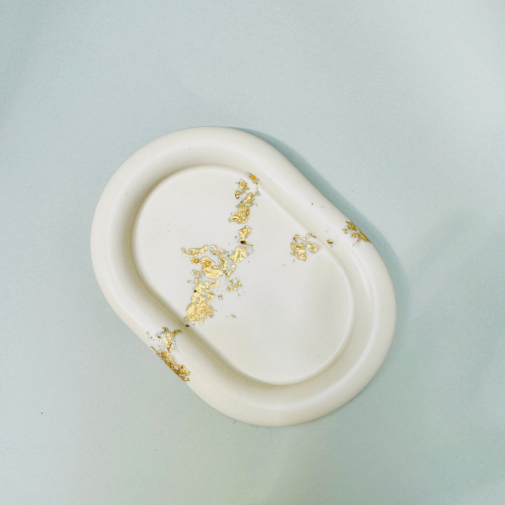 Gold-Leaf Added Halo Trinket Tray