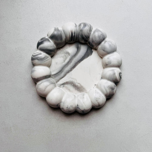 Bubble Jewellery/Vanity Tray - Grey Marble