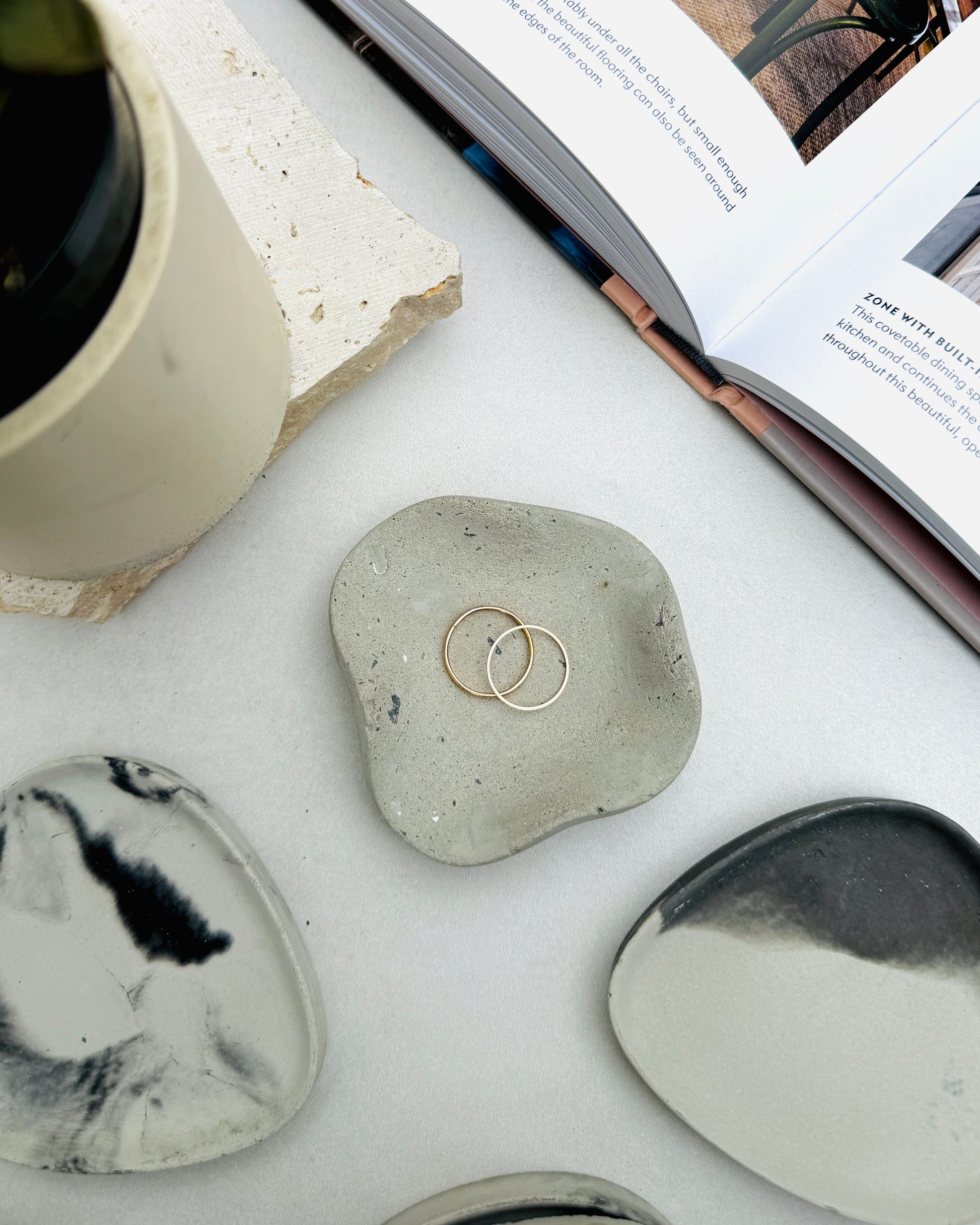 Wabi-Sabi Style Small Cement Trinket