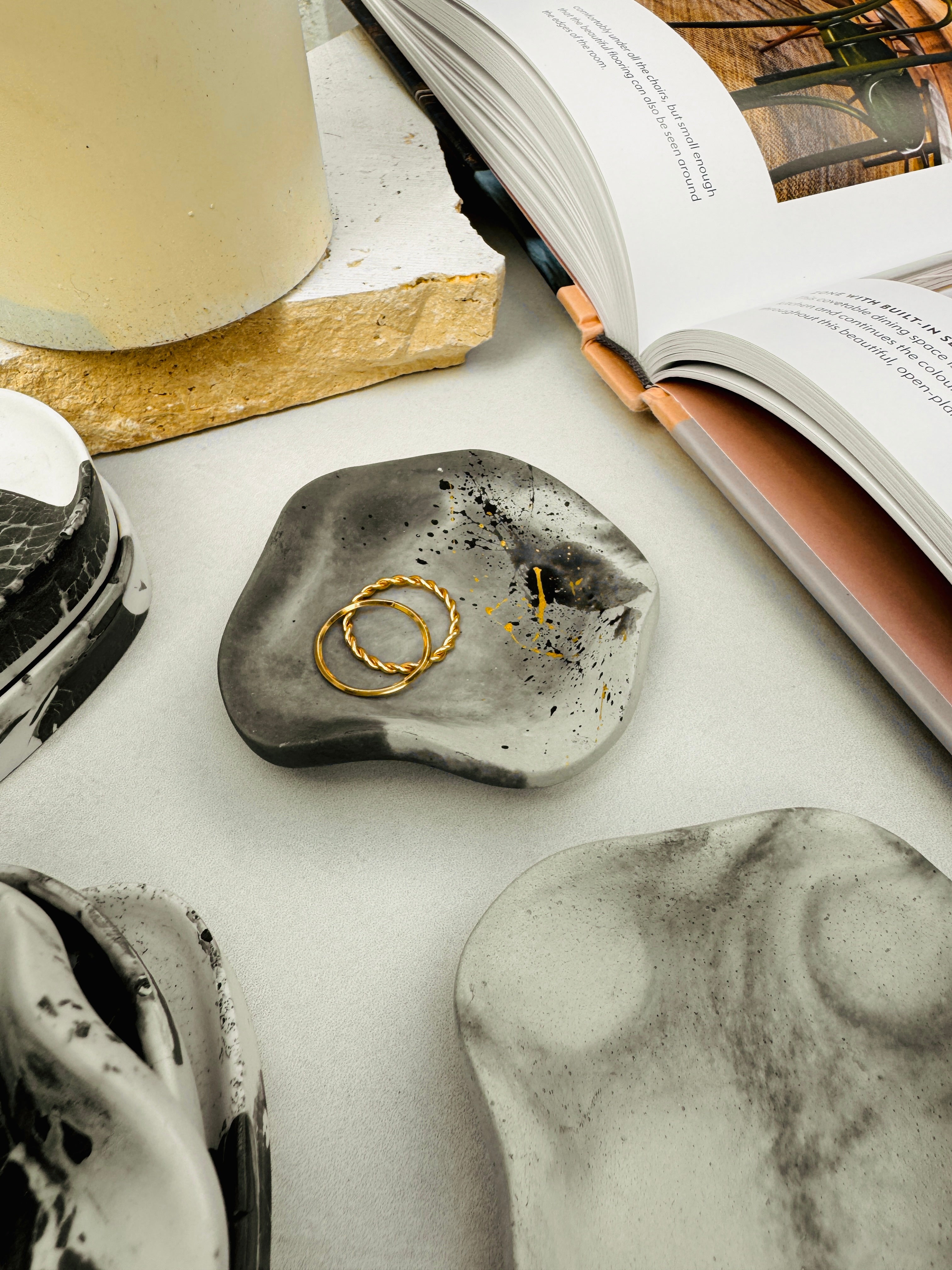 Wabi-Sabi Style Small Cement Trinket