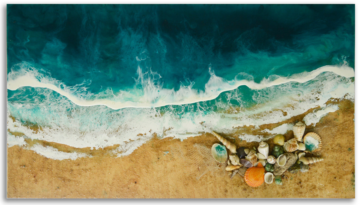 Hikkaduwa Beach - Resin Ocean Art Work #2